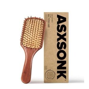 ASXSONK Wooden Paddle Hair Brush